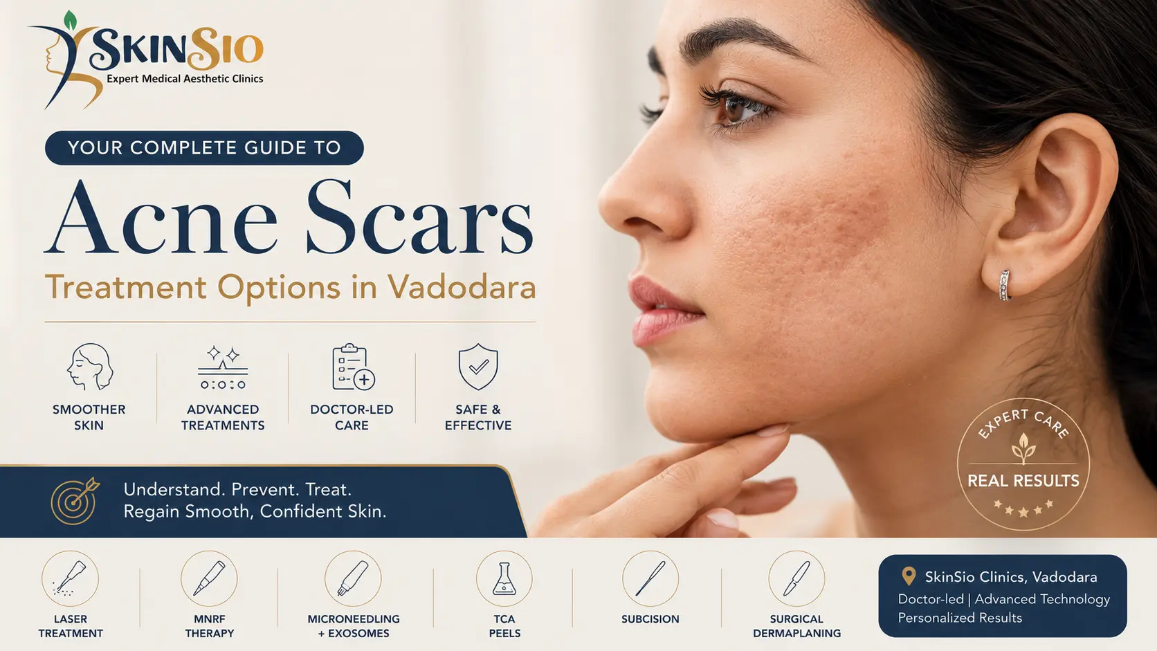 Acne Scar Treatment in Vadodara: Types, Causes, and What Actually Works