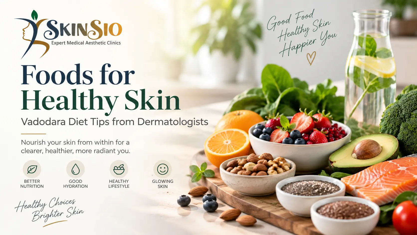 Foods for Healthy Skin: Vadodara Diet Tips from Dermatologists