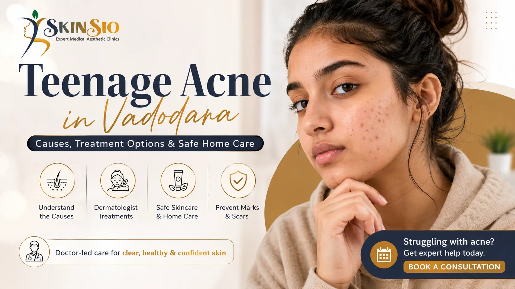 Teenage Acne in Vadodara: Causes, Treatment Options & Safe Home Care